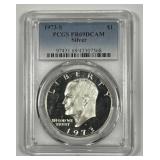 1973-S Eisenhower Silver Proof $1 PCGS PR69 DCAM
