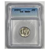 1935-S Mercury Silver Dime ICG MS64