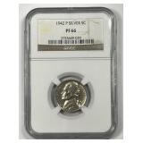 1942 Jefferson Proof Nickel Type 2 NGC PF66