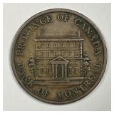 CANADA: 1842 Half Penny Bank Of Montreal Token