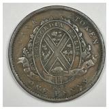 CANADA: 1837 Penny Lower Canada Bank Token