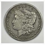 1887-S Morgan Silver $1 Very Fine VF