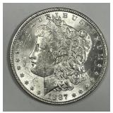 1887 Morgan Silver $1 Brilliant Uncirculated BU
