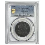 GREAT BRITAIN: 1694 Half Penny PCGS VG detail