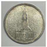 GERMANY: Third Reich 1935-A Silver 5 Mark Potsdam