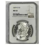 1879-O Morgan Silver $1 NGC MS62