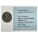 ANCIENT: Constantine II 317-337 AD AE-3