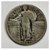 1927-S Standing Liberty Silver Quarter Good G
