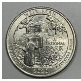 2020-W Weir Farm Washington Quarter AU