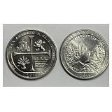 2019-W San Antonio & Frank Church 25c Pair
