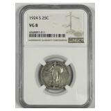 1924-S Standing Liberty Quarter NGC VG8