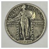 1920-S Standing Liberty Silver Quarter Very Fine