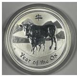 AUSTRALIA: 2009 Silver $1 Year Of The Ox .1 oz 999