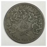 CANADA: 1837 Un Sol Banque du Peuple Montreal