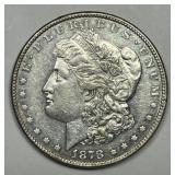 1878 Morgan Silver $1 8 TF About Uncirculated AU