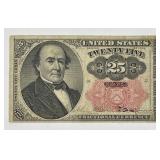 1874 25 Cent Fractional 5th Issue VF/XF