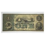 1863 One Dollar $1 American Bank Baltimore MD