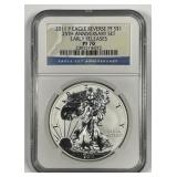 2011-P Silver American Eagle 25th Set NGC REV PF70
