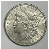 1900 Morgan Silver $1 About Uncirculated CH AU