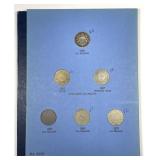 Whitman Folder With 5 Shield Nickels
