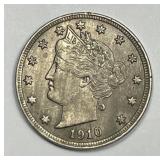 1910 Liberty Head V Nickel Extra Fine XF