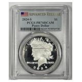 2024-S Peace Silver $1 Proof PCGS PR70 DCAM