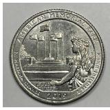 2019-W American Memorial Washington Quarter AU