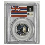 2008-S Hawaii State Silver Proof Quarter PCGS PF70