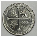 2019-W San Antonio Washington Quarter AU/UNC