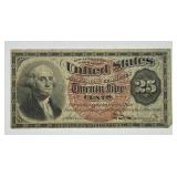 1869 25c Fractional Fourth Issue VG