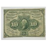 1862 10c Fractional First Issue Fr#1242 Fine