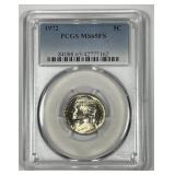 1972 Jefferson Nickel Full Steps PCGS MS65 FS