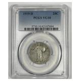 1919-D Standing Liberty Quarter PCGS VG10