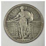 1917-S Standing Liberty Silver Quarter Type 1 Fine