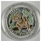 CHAD: 2001 Silver 1000 Francs
