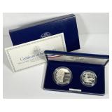 1993 Bill Of Rights Madison Proof Silver $1 & 50c
