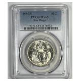 1935-S San Diego Commemorative Half PCGS MS65