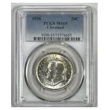 1936 Cleveland Commemorative Half PCGS MS65