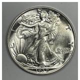 1939 Walking Liberty Silver Half Uncirculated UNC