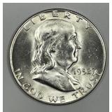 1952 Franklin Silver Half Brilliant Uncirculated