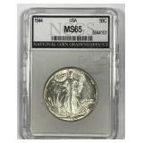 1944 Walking Liberty Silver Half Uncirculated BU