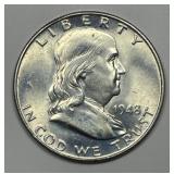 1948 Franklin Silver Half Uncirculated UNC