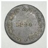 1894 Universal Exposition Antwerp Belgium Medal