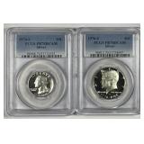 1976-S Silver Proof Quarter & Half Pair PCGS PR70