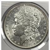 1880-O Morgan Silver $1 About Uncirculated CH AU