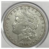 1893 Morgan Silver $1 Very Fine VF