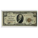 1929 $10 Federal Reserve Bank Philadelphia Note