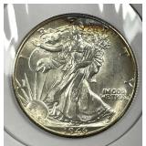 1946-D Walking Liberty Silver Half BU