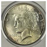 1923-S Peace Silver $1 Brilliant Uncirculated BU
