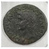 ANCIENT: Augustus Copper Coin 22-30 AD Divus